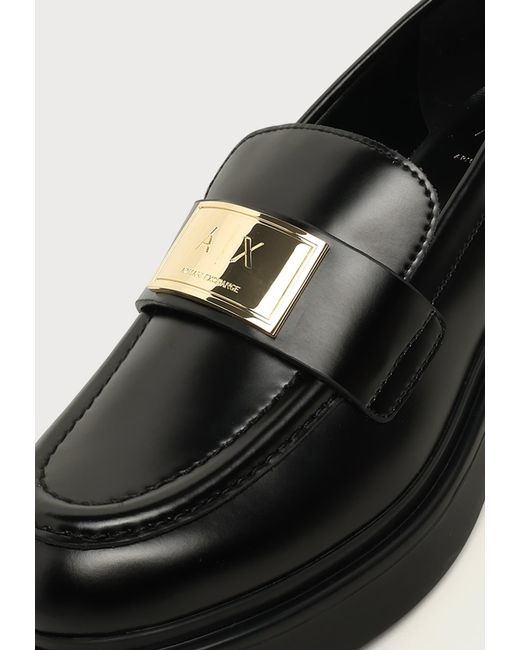 ARMANI EXCHANGE Black Slipper