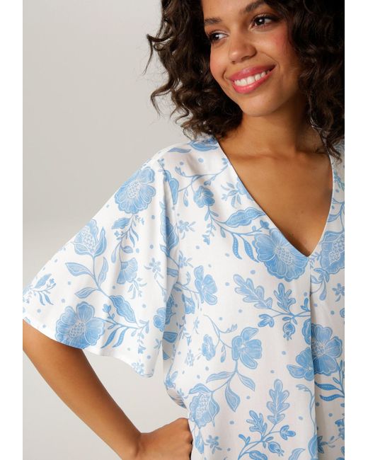 Aniston CASUAL Blue Bluse