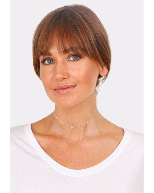 Elli Jewelry Metallic Choker Kristall