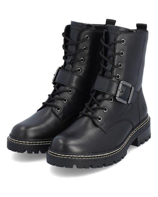 Remonte Black Schnürstiefelette