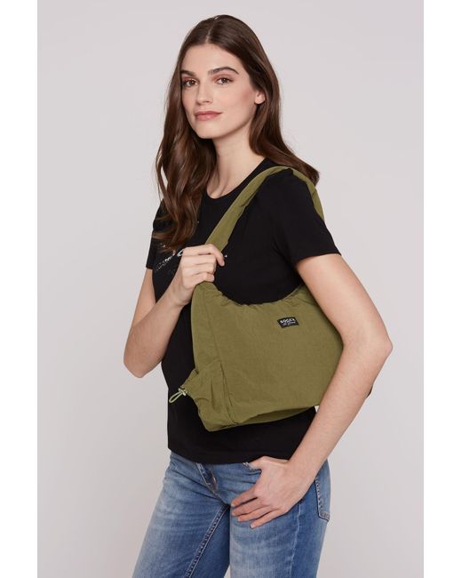 SOCCX Green Leichte, Wattierte Schultertasche
