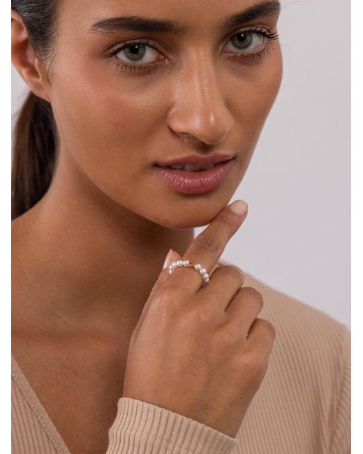 PURELEI White Ring Shiny Bloom