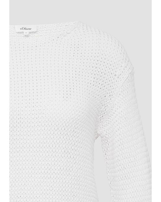 S.oliver White Oliver Pullover