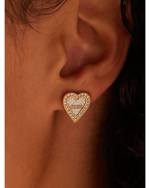 Guess White Ohrringe Birthflower