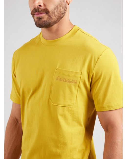 Napapijri T-Shirt Fanes in Yellow für Herren
