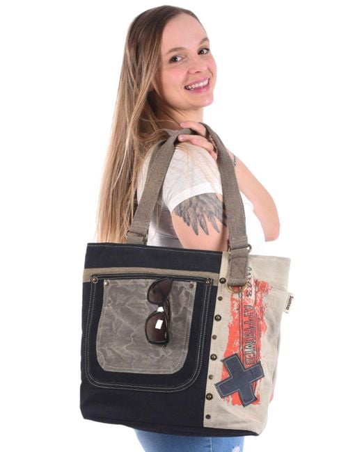Sunsa Black Shopper