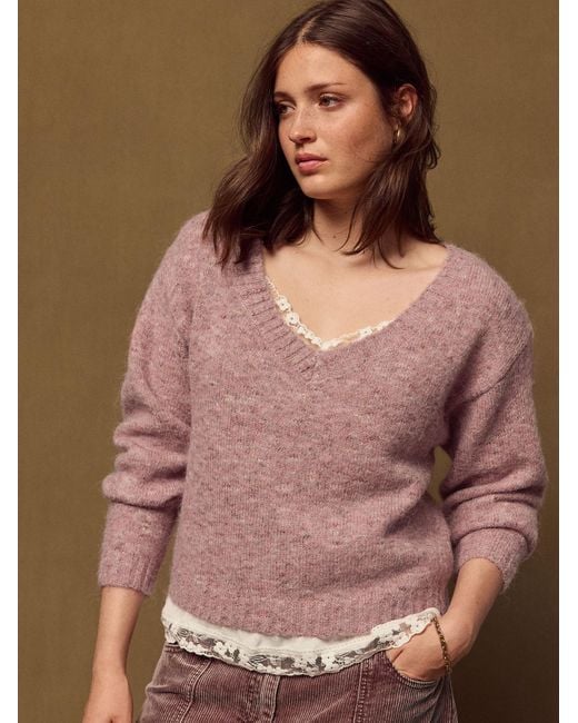 Next Pink Set: Pullover Und Top