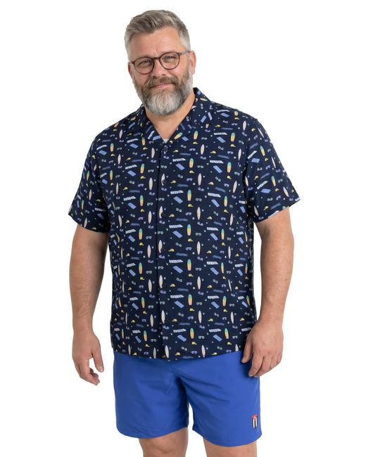 Men Plus Hemd in Blue für Herren