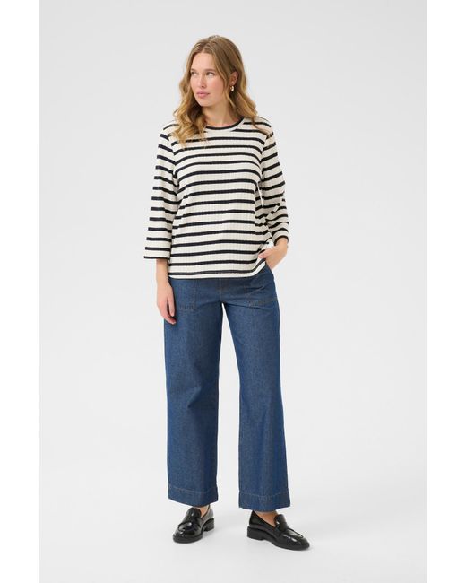 Kaffe White Pullover Amara