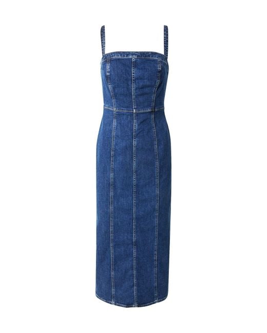 Levi's Blue Levis Kleid Seamed Bustier Dress