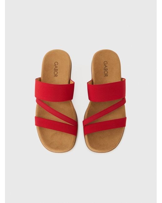Gabor Red Pantolette