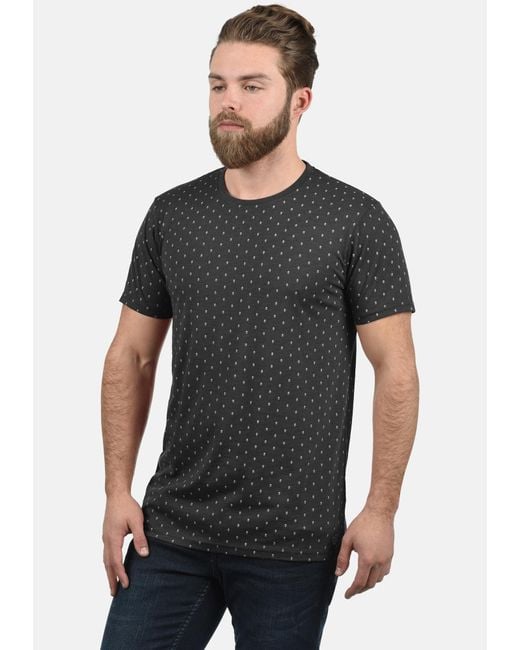 Solid Shirt 'aaron' in Black für Herren
