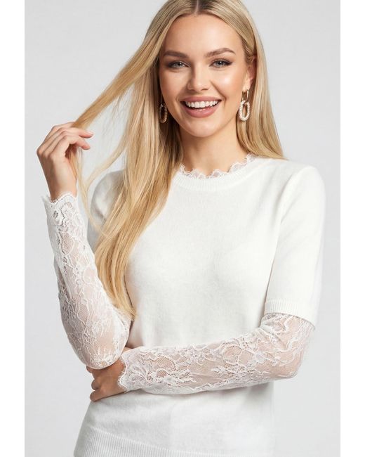 faina White Pullover