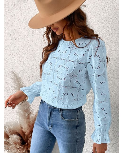 CUPSHE Blue Bluse
