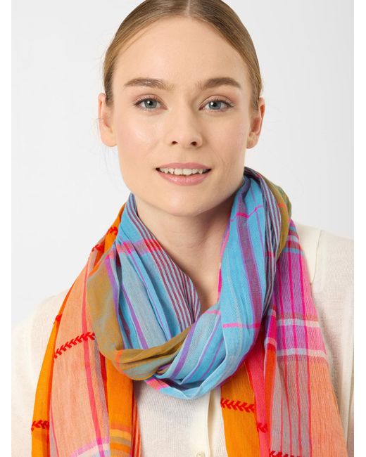 Codello Pink Schal Mit Karomuster
