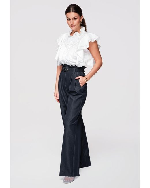 Ombre White Bluse