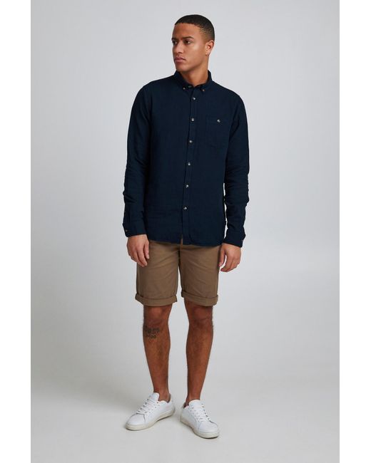 Solid Hemd in Blue für Herren