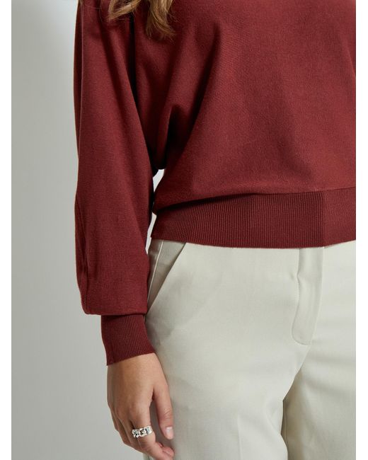 Minus Red Pullover Dana Bat
