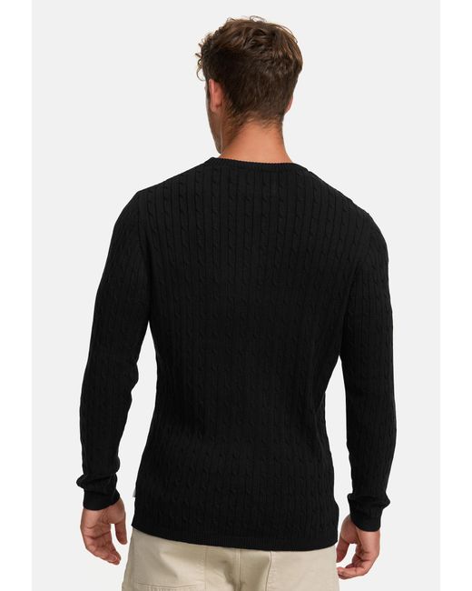 Kronstadt Pullover Cable in Black für Herren