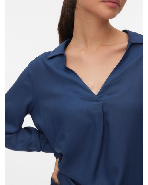 Vero Moda Blue Bluse Vmbumpy