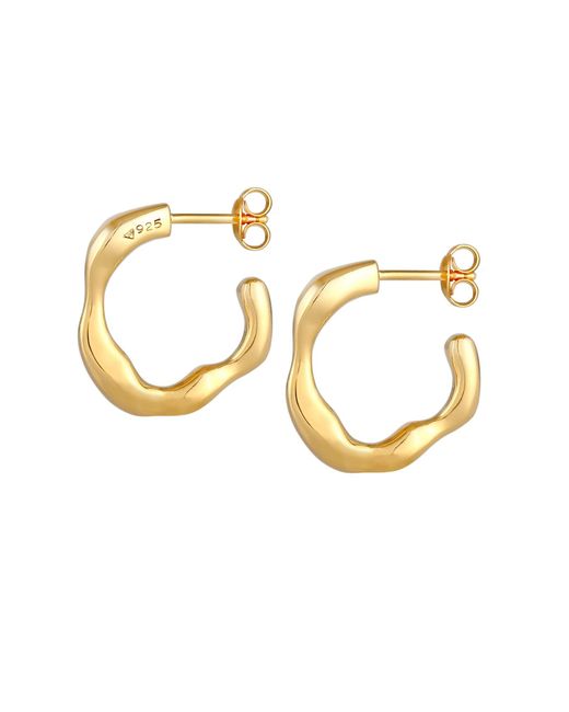 Elli Premium Metallic Ohrringe Creole, Organic