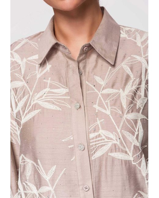 Ombre Natural Bluse