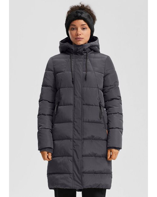 QS Gray Wintermantel