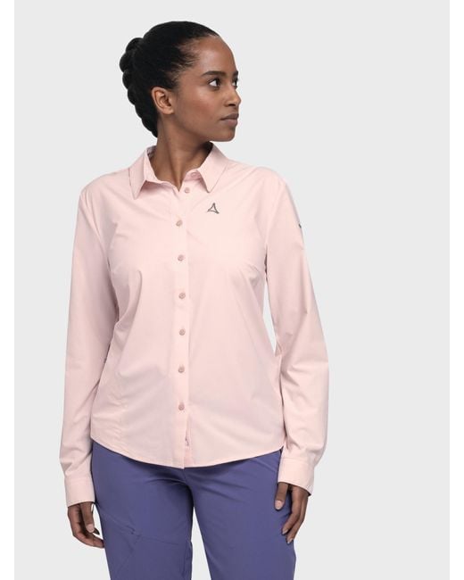 Schoeffel Pink Blusen Hiking Blouse Style Dunajec Wms