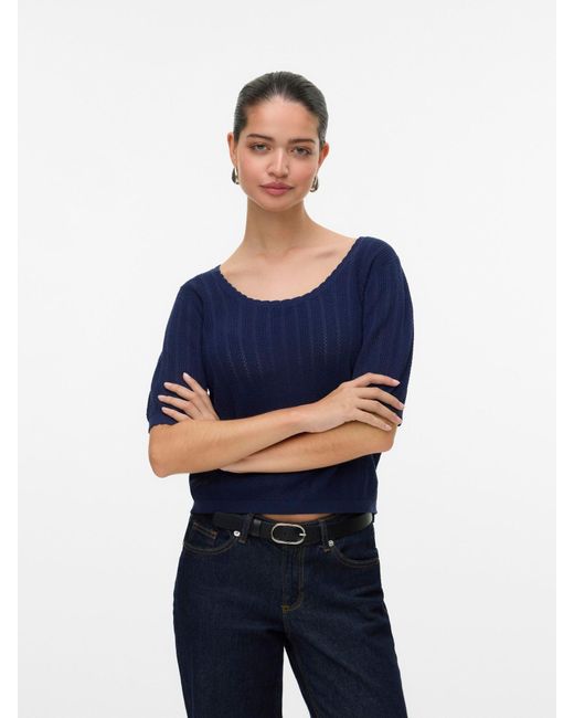Vero Moda Blue Pullover 'Vmluxlight'