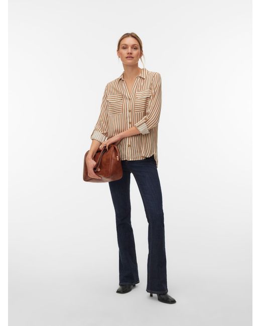 Vero Moda Natural Bluse Vmbumpy