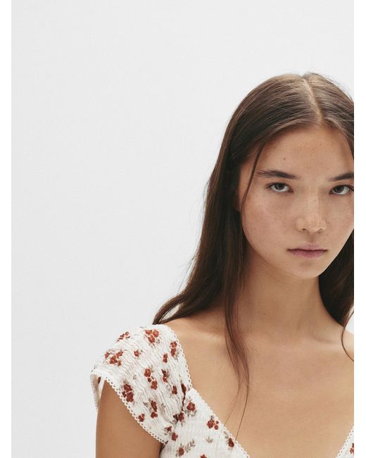 Pull&Bear White Kleid