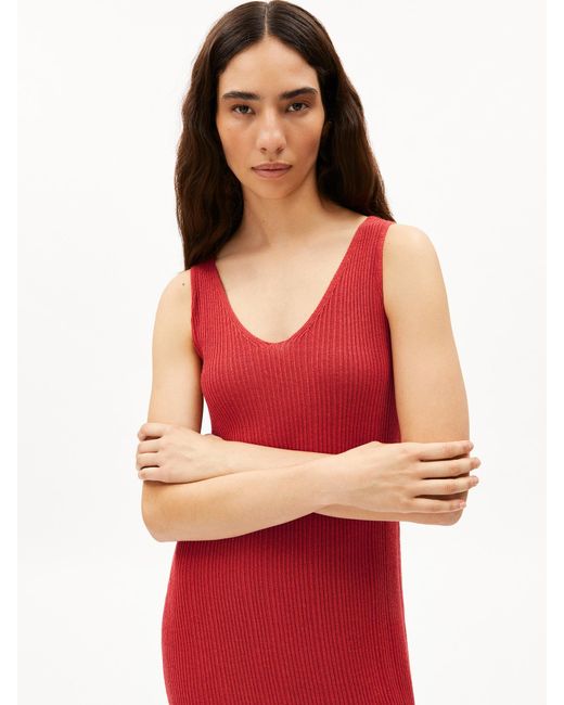 ARMEDANGELS Red Kleid Cindaa Lino