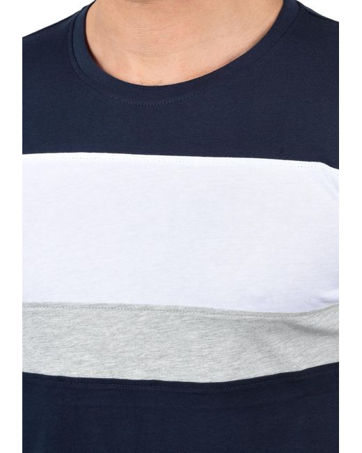 Solid Shirt 'sascha' in Blue für Herren