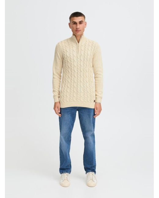 Solid Pullover Sdrichart in Natural für Herren
