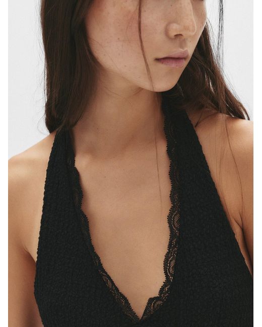 Pull&Bear Black Kleid