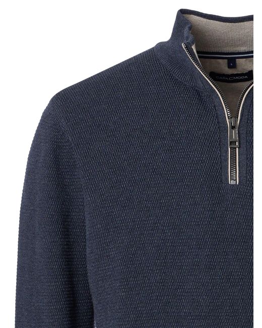 CASA MODA Pullover Basic in Blue für Herren