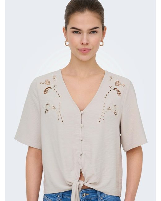 ONLY White Bluse Onlevalou