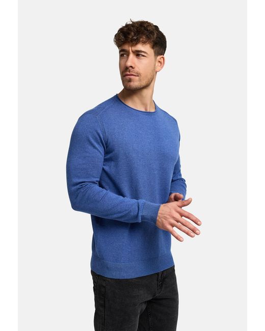 INDICODE Pullover Gamal in Blue für Herren