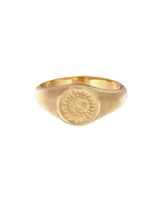 Haze & Glory Ring Sacred Sun in White für Herren
