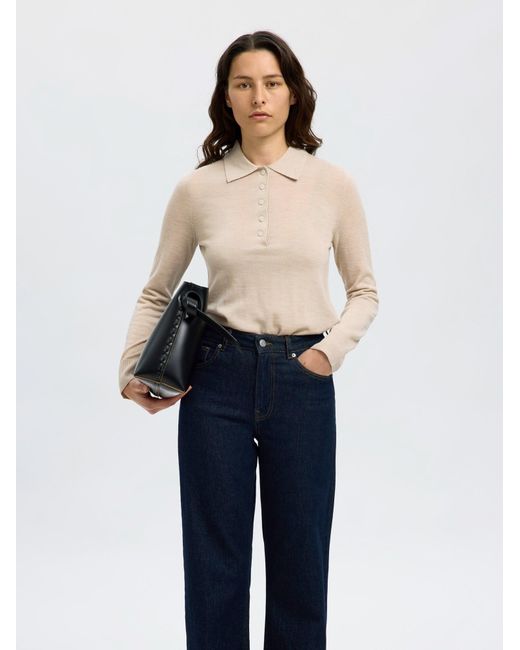 SELECTED Natural Pullover Slfthea