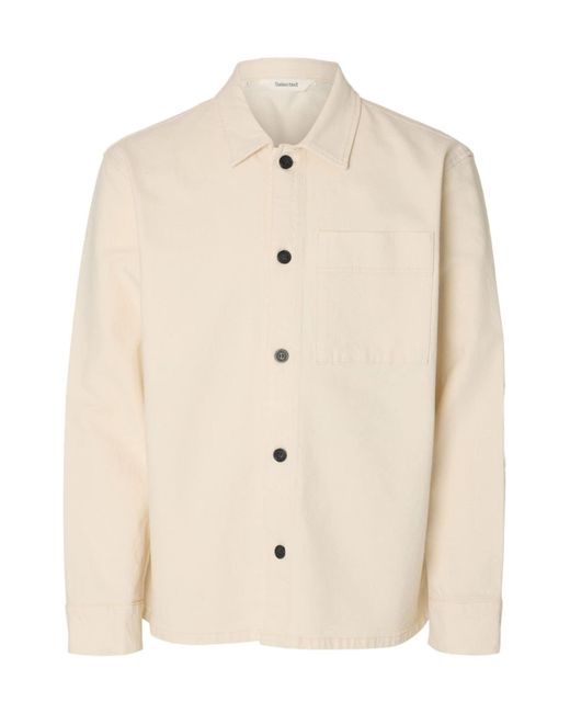 SELECTED Hemd Slhregular-Jake in Natural für Herren