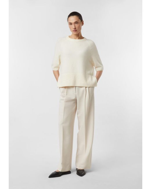Comma, White Pullover