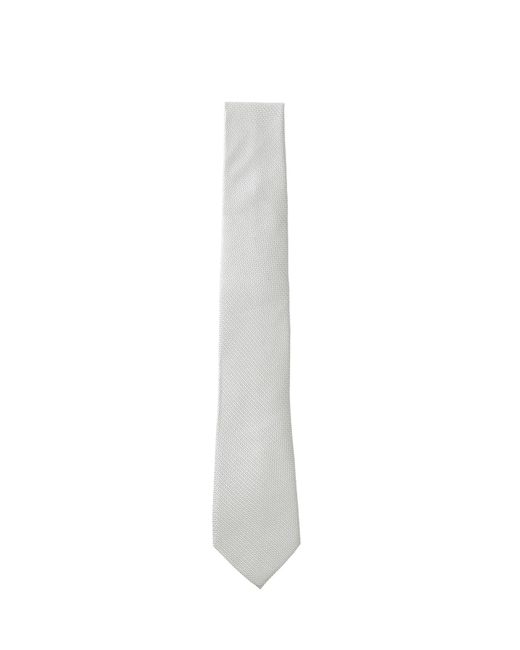 Calvin Klein Krawatte Blend Textured in White für Herren
