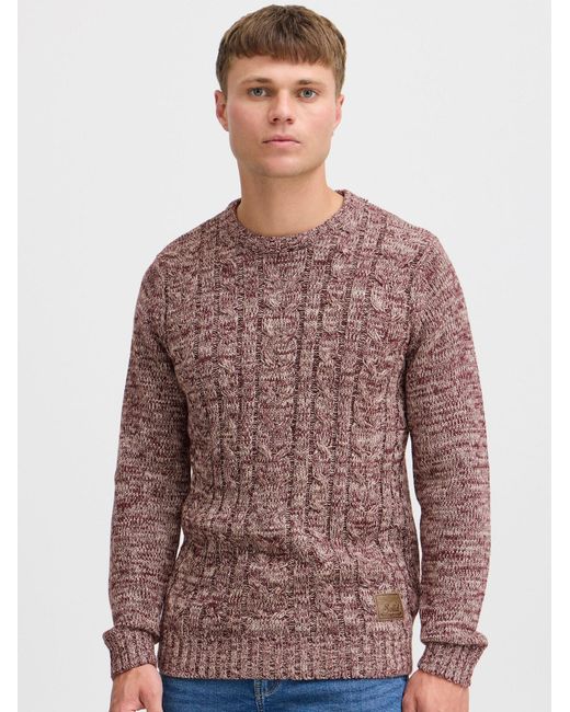Solid Pullover Philemon in Purple für Herren