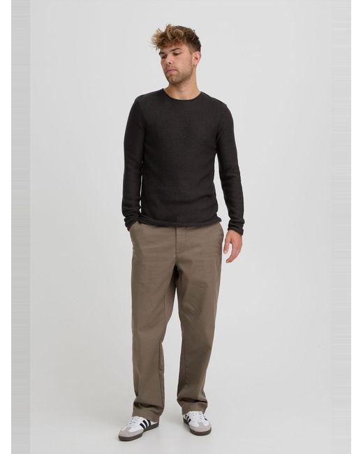 Solid Pullover in Black für Herren
