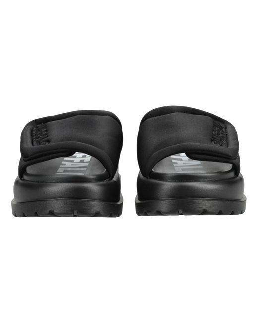 Buffalo Black Pantolette Palma Velcro