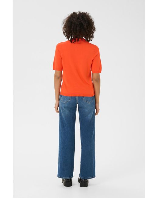 Kaffe Orange Pullover Kalizza