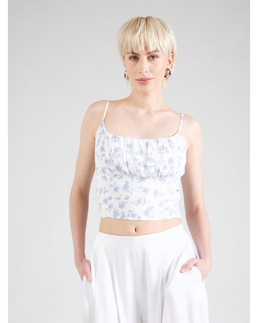 /about You Blue Top 'Bianca'