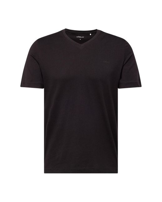 S.oliver T-shirt in Black für Herren