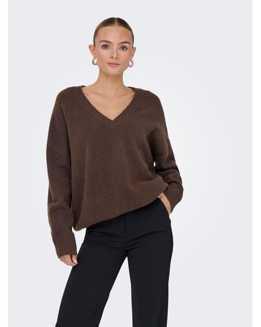 ONLY Brown Pullover
